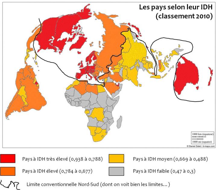 les-pays-selon-leur-idh-classement-20101