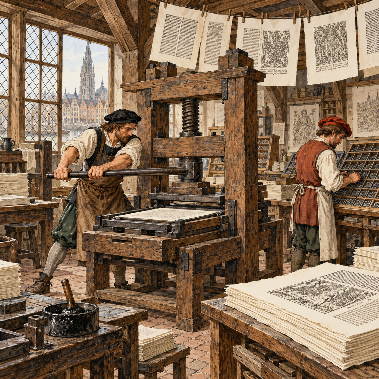 The invention of printing